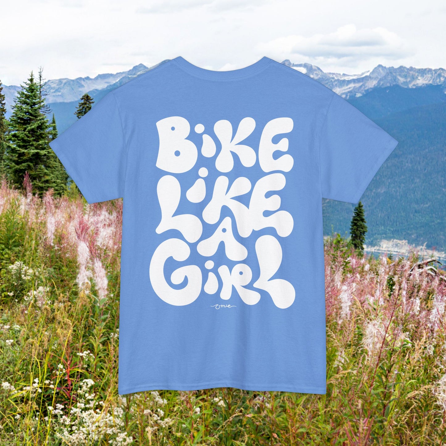 'Bike Like A Girl' Classic Cotton Tee