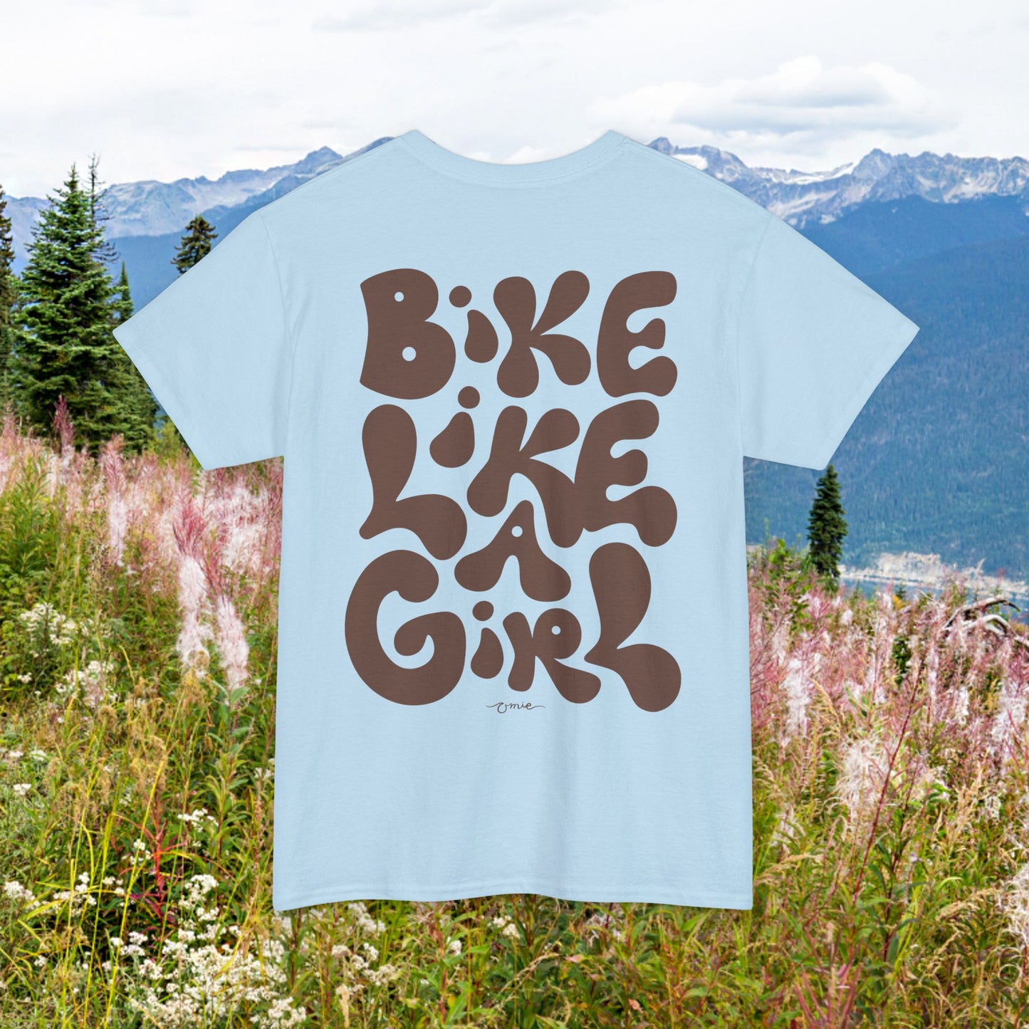 'Bike Like A Girl' Classic Cotton Tee
