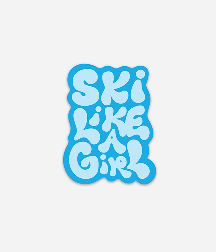 Ski Like A Girl Sticker