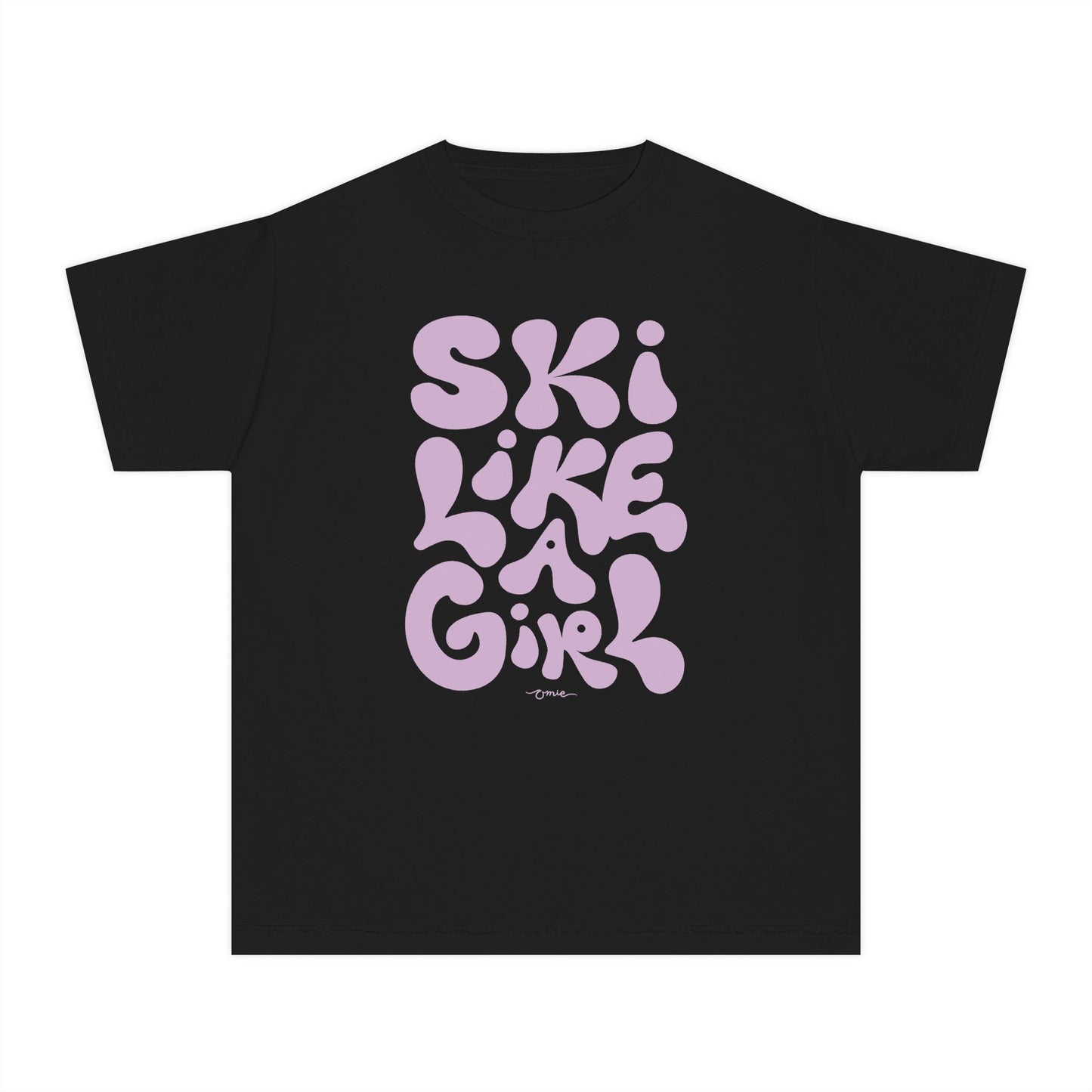'Ski Like a Girl' Youth Cotton T-Shirt