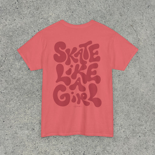 'Skate Like A Girl' Classic Cotton Tee