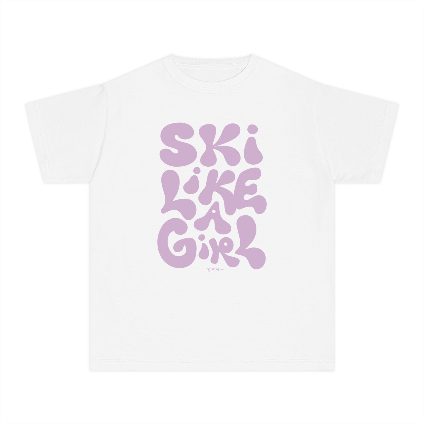 'Ski Like a Girl' Youth Cotton T-Shirt