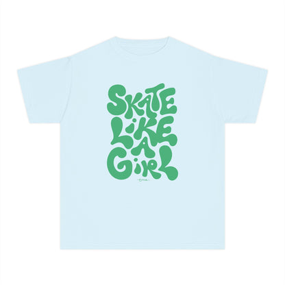 'Skate Like a Girl' Youth Cotton T-Shirt