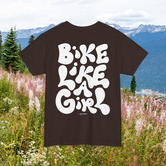 'Bike Like A Girl' Classic Cotton T-Shirt