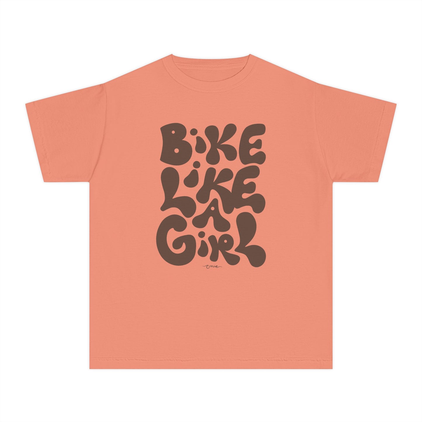 'Bike Like a Girl' Youth Cotton T-Shirt