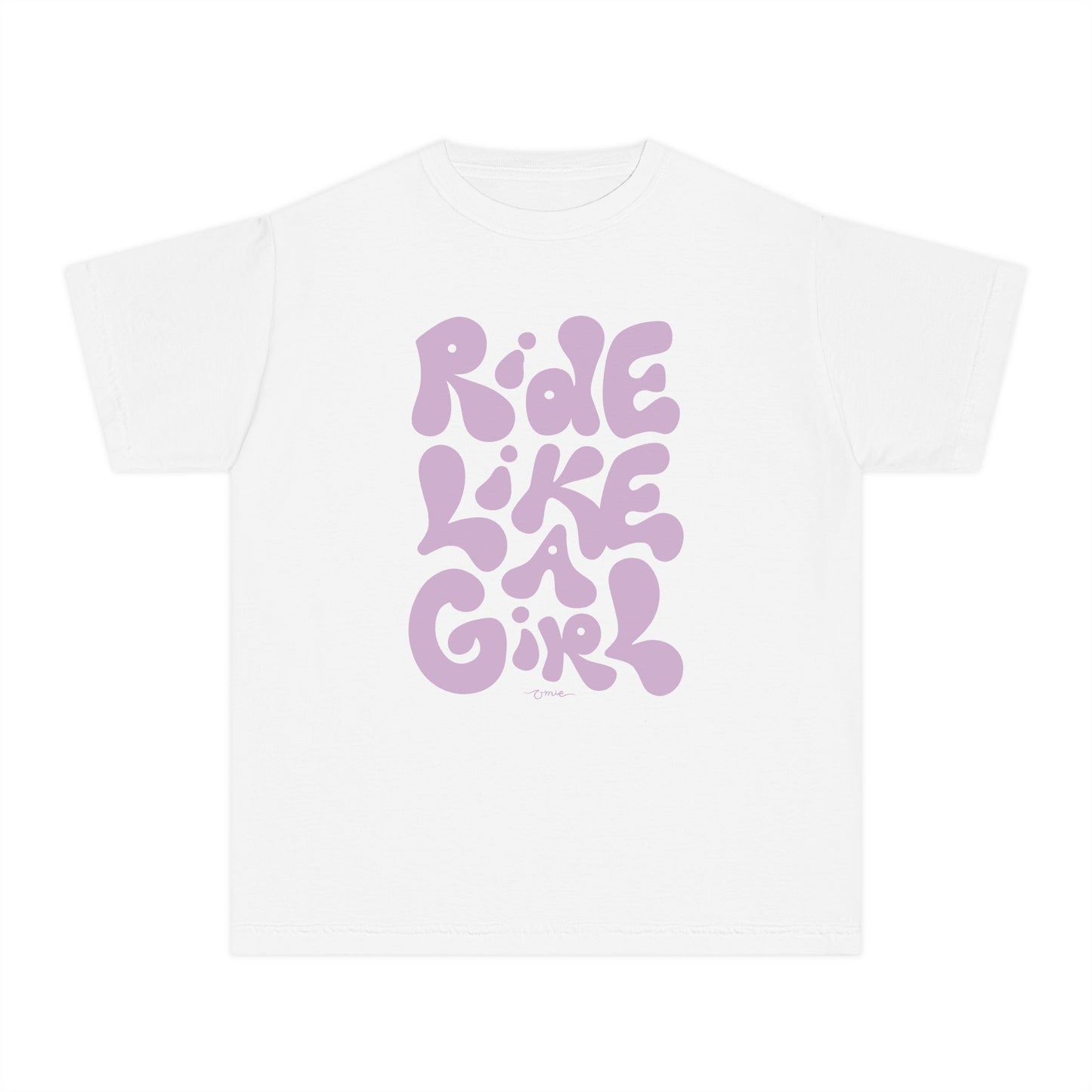 'Ride Like a Girl' Youth Cotton T-Shirt