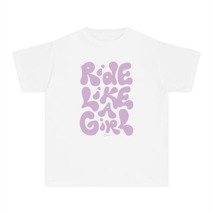 'Ride Like a Girl' Youth Cotton T-Shirt