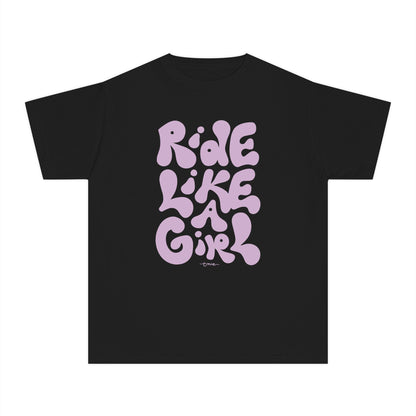 'Ride Like a Girl' Youth Cotton T-Shirt