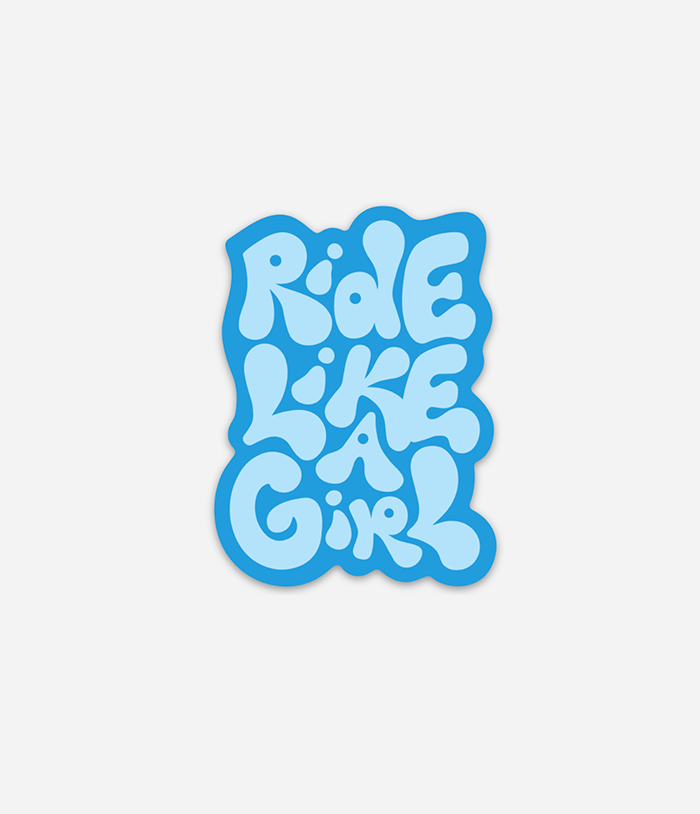 'Ride Like A Girl' Sticker