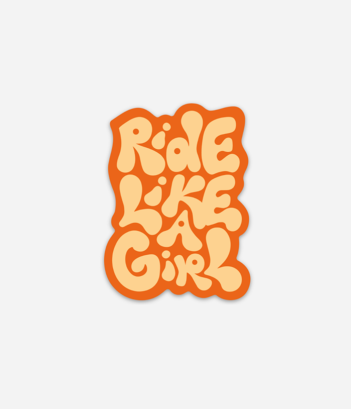 'Ride Like A Girl' Sticker