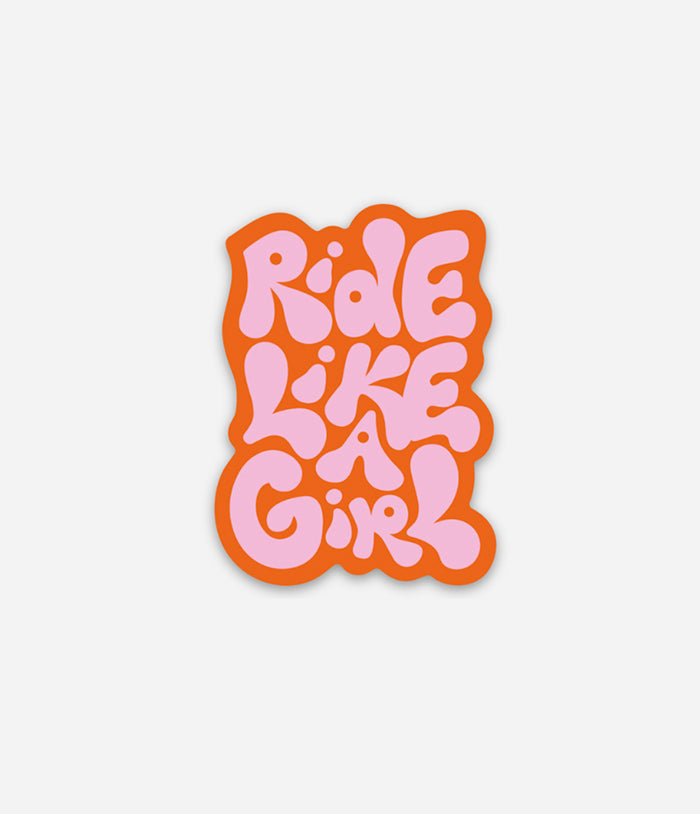 'Ride Like A Girl' Sticker