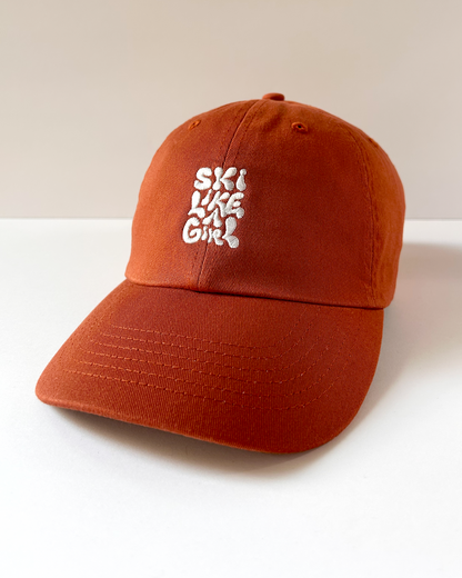 'Ski Like A Girl' Classic Cotton Hat