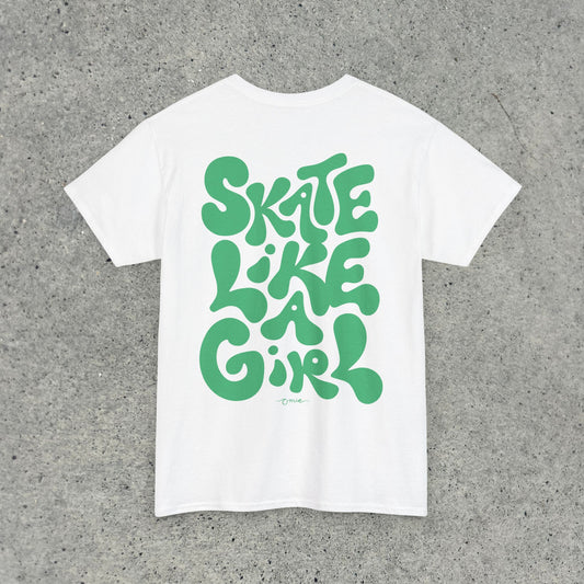 'Skate Like A Girl' Classic Cotton T-Shirt