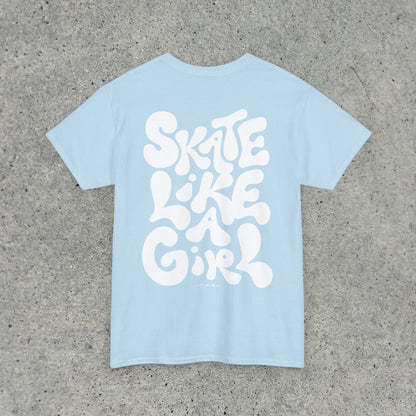 'Skate Like A Girl' Classic Cotton T-Shirt