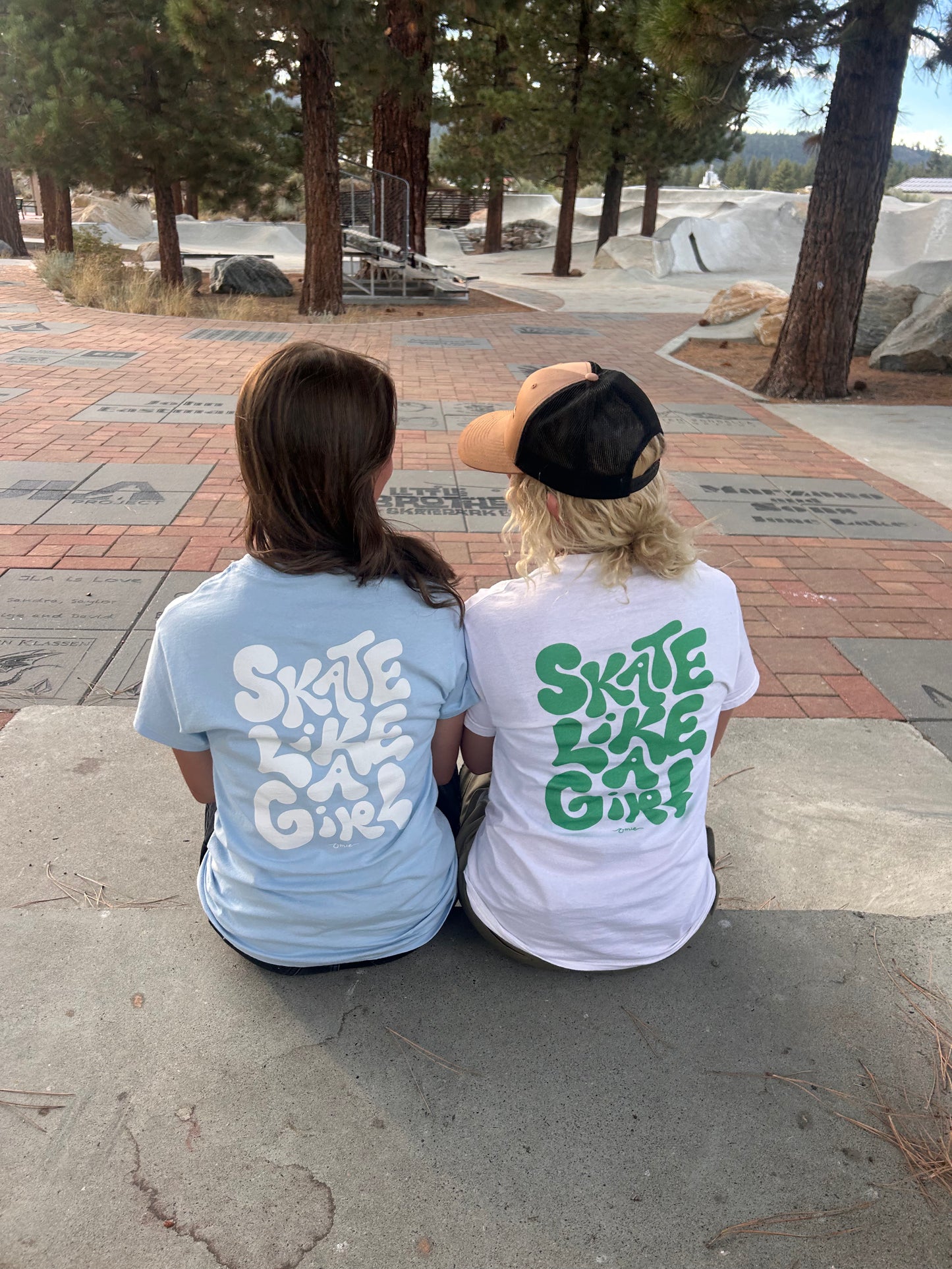 'Skate Like A Girl' Classic Cotton T-Shirt