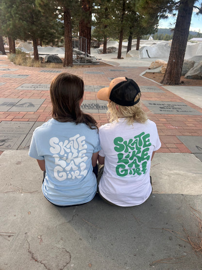'Skate Like A Girl' Classic Cotton T-Shirt