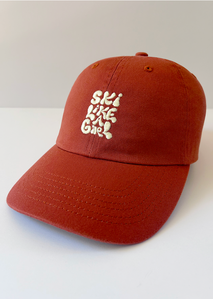 'Ski Like A Girl' Classic Cotton Cap
