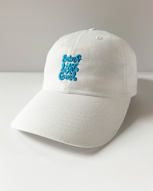'Surf Like A Girl' Classic Cotton Hat